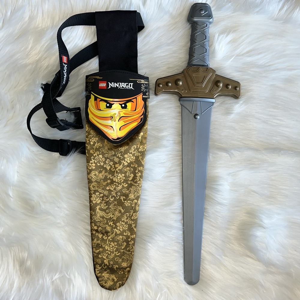 LEGO Ninja Plastic Pretend Toy Sword with Sheath